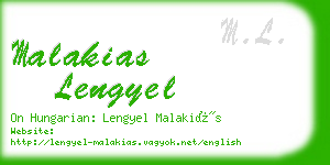 malakias lengyel business card
